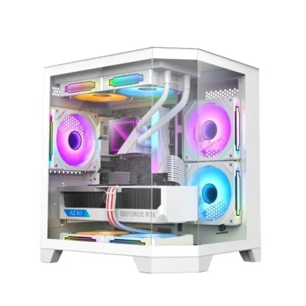 Revenger Air Box Mini Mid Tower White Micro-ATX Gaming Desktop Casing